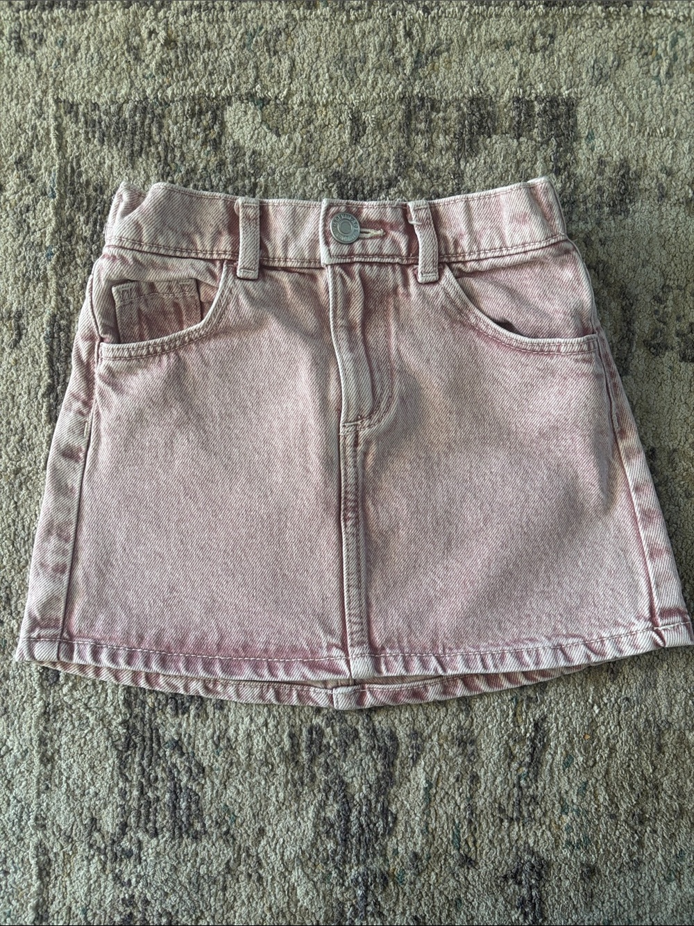 H&M Toddler Girl’s Pink Washed Denim Mini Skirt 5T